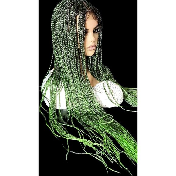 Braided wig 100% handmade, ombre wig, NWT exotic colors absolutely beautiful - Picture 2 of 10